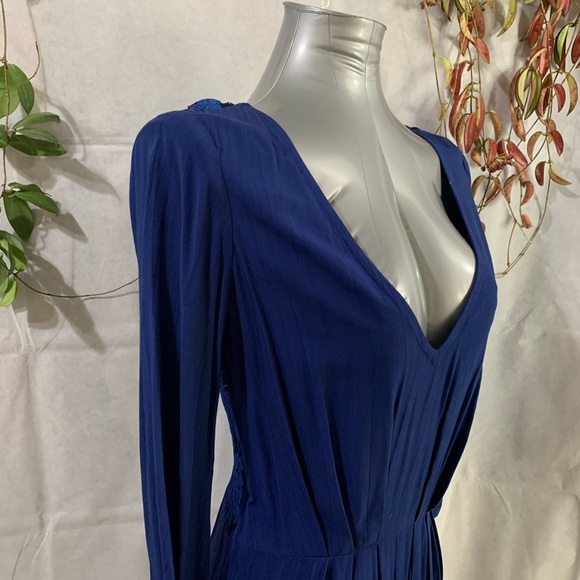 🌀 Blue Bohemian Chic Romper - Picture 2 of 9